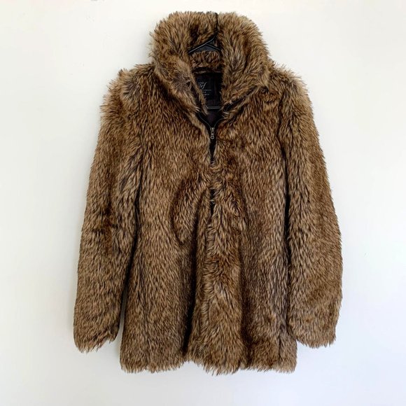 Zara Jackets & Blazers - ZARA Unreal Faux Fur Texturized Jacket Size XS